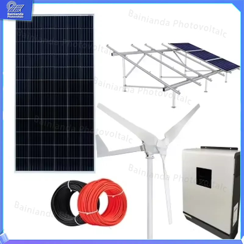 3KW 5KW 10KW Hybrid Wind-Solar – Off Grid Solar Kit Bewertung und Preis